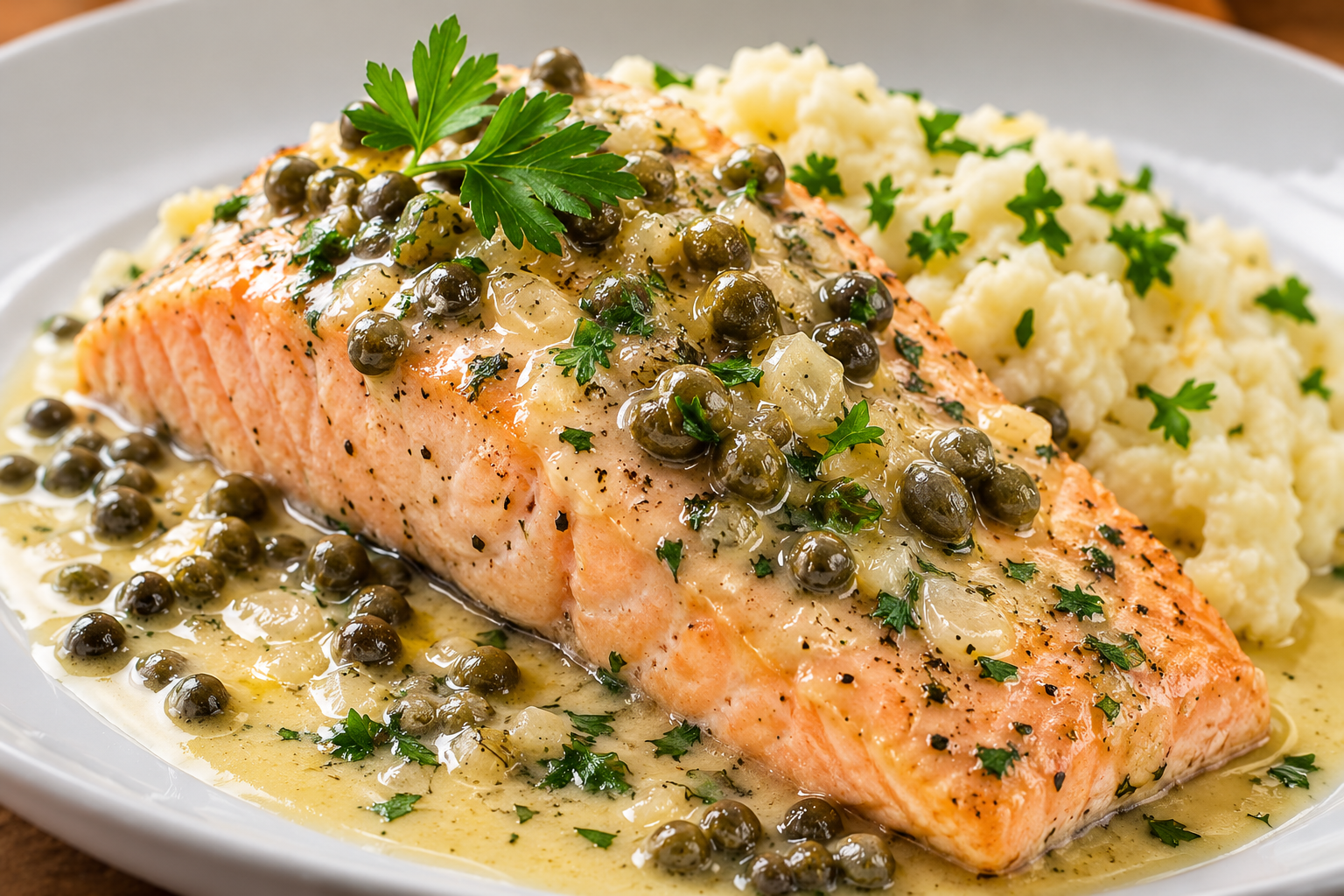 Poached Atlantic Salmon